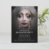 Spooky Prinses Halloween Kostuum Party Kaart (Staand voorkant)