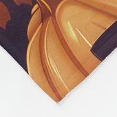 Spooky Pug Dog Halloween Witch and Pumpkin Fleece Deken (Hoek)