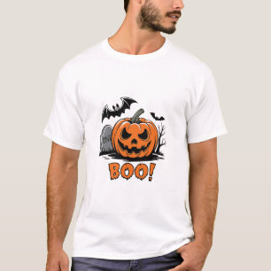 Spooky Pumpkin Boo T-shirt" T-shirt