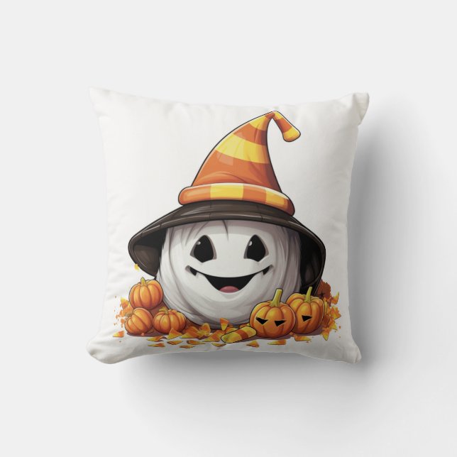 Spooky Pumpkin Coussin Surprise Kussen (Voorkant)