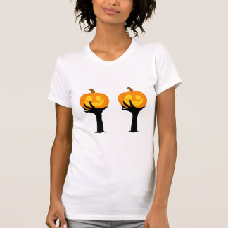 Spooky Pumpkin Embrace – Halloween Tee for Women T-shirt