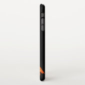 Spooky Pumpkin en Witch Flying Broom tegen Moon iPhone Hoesje (Linkerkant)