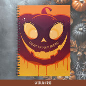 Spooky Pumpkin Face Halloween Spiral Notebook Notitieboek