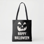 Spooky Pumpkin Face Happy Hallowen Tote Bag (Voorkant)