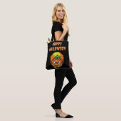 Spooky Pumpkin Face Happy Hallowen Tote Bag (Op model)