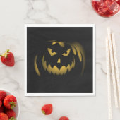 Spooky Pumpkin Face Servet (Insitu)