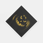 Spooky Pumpkin Face Servet (Hoek)