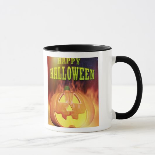 Spooky Pumpkin - Gepersonaliseerde Halloween Mok (Rechts)