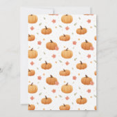 Spooky Pumpkin Ghost Bedankt Kaart (Achterkant)