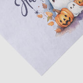 Spooky Pumpkin Ghost Halloween Tissue Paper Tissuepapier (Detail)