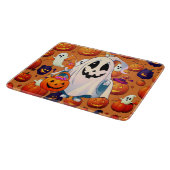 Spooky Pumpkin Glow Cutting Board Snijplank (Hoek)