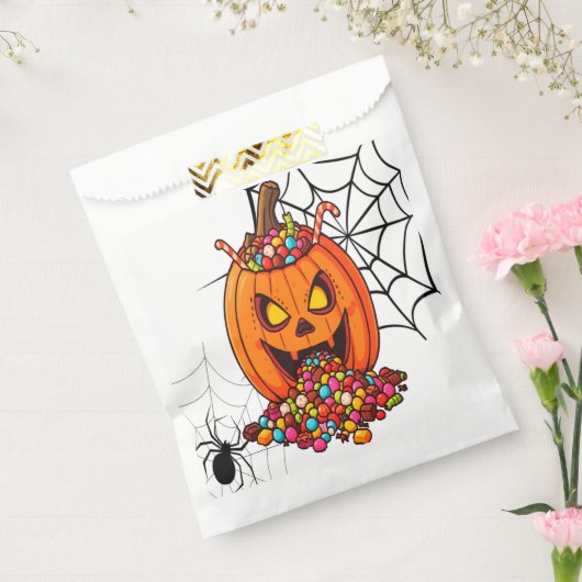 Spooky Pumpkin Glow Treat Bag Bedankzakje (Gezegeld)