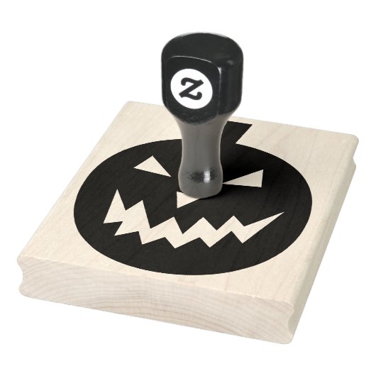 Spooky Pumpkin Halloween 4 x 5 inch Rubber Stamp Rubberstempel (Stempel)