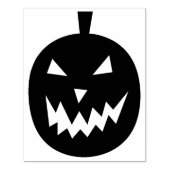Spooky Pumpkin Halloween 4 x 5 inch Rubber Stamp Rubberstempel (Afrduk)