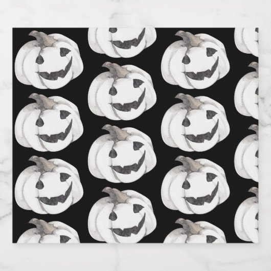 Spooky Pumpkin Halloween Beer | Jack-O’-Lantern Bier Etiket (Enkel label)