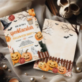 Spooky Pumpkin Halloween Party Kaart