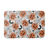 Spooky Pumpkin Halloween Pattern Badmat (Voorkant)