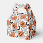 Spooky Pumpkin Halloween Pattern Bedankdoosjes (Voorkant Zijde)