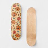 Spooky Pumpkin Halloween Pattern Persoonlijk Skateboard (Voorkant)
