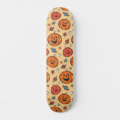 Spooky Pumpkin Halloween Pattern Persoonlijk Skateboard (Voorkant)