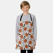 Spooky Pumpkin Halloween Pattern Schort (Gedragen)