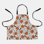 Spooky Pumpkin Halloween Pattern Schort (Voorkant)