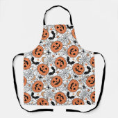 Spooky Pumpkin Halloween Pattern Schort (Voorkant)