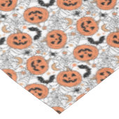 Spooky Pumpkin Halloween Pattern Tafelkleed (Gekanteld)