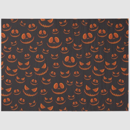 Spooky Pumpkin Halloween Series Design 54 Tissuepapier (Voorkant)