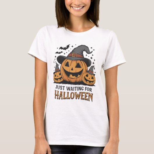 Spooky Pumpkin Halloween Summer T-shirt (Voorkant)