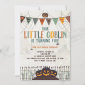Spooky Pumpkin Halloween Uitnodiging voor verjaard (Voorkant)