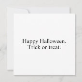 Spooky Pumpkin Happy Halloween Art Kaart (Achterkant)
