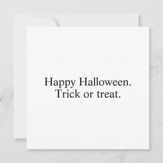 Spooky Pumpkin Happy Halloween Art Kaart (Achterkant)