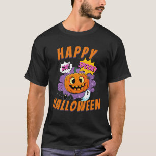Spooky Pumpkin - Happy Halloween T-Shirt