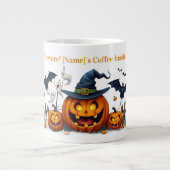 Spooky Pumpkin Magic Mug Grote Koffiekop (Voorkant)