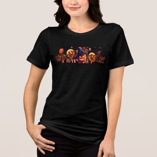 Spooky Pumpkin Night Vrouwen T-shirt (Voorkant)