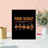 Spooky Pumpkin Pain Scale Trauma Nurse Triage Hall Acryl Bord (Huwelijk)