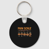Spooky Pumpkin Pain Scale Trauma Nurse Triage Hall Sleutelhanger (Voorkant)