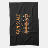 Spooky Pumpkin Pain Scale Trauma Nurse Triage Hall Theedoek (Verticaal)