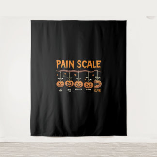 Spooky Pumpkin Pain Scale Trauma Nurse Triage Hall Wandkleed