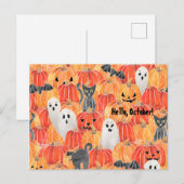 Spooky Pumpkin Patch Briefkaart (Voorkant / Achterkant)