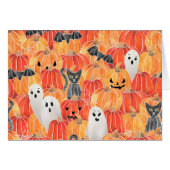 Spooky Pumpkin Patch Notecards (Voorkant Horizontaal)