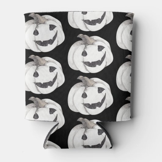 Spooky Pumpkin Pattern | Happy Halloween Blikjeskoeler (Voorkant)