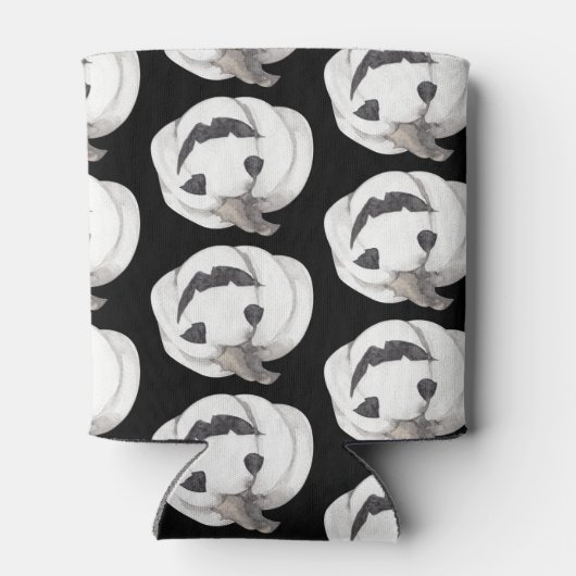 Spooky Pumpkin Pattern | Happy Halloween Blikjeskoeler (Achterkant)