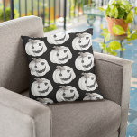 Spooky Pumpkin Pattern | Happy Halloween Buitenkussen<br><div class="desc">Spooky Pumpkin Pattern | Happy Halloween</div>