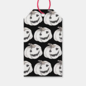 Spooky Pumpkin Pattern | Happy Halloween Cadeaulabel (Voorkant)