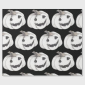 Spooky Pumpkin Pattern | Happy Halloween Cadeaupapier (Vlak)