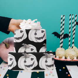 Spooky Pumpkin Pattern | Happy Halloween Cadeaupapier
