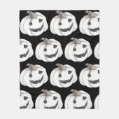 Spooky Pumpkin Pattern | Happy Halloween Fleece Deken (Voorkant)
