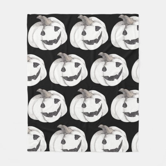 Spooky Pumpkin Pattern | Happy Halloween Fleece Deken (Voorkant)